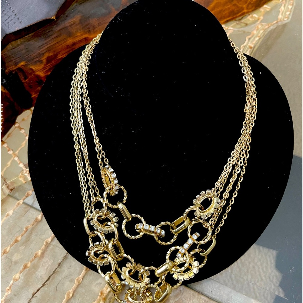 Multi gold chain necklace